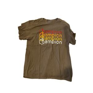 Champion Khaki Beige T-Shirt Mens M
